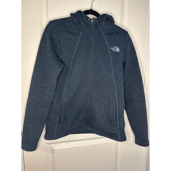 The North Face Crescent Full-Zip Fleece Jacket Heather Blue Women’s Medium - Picture 3 of 8